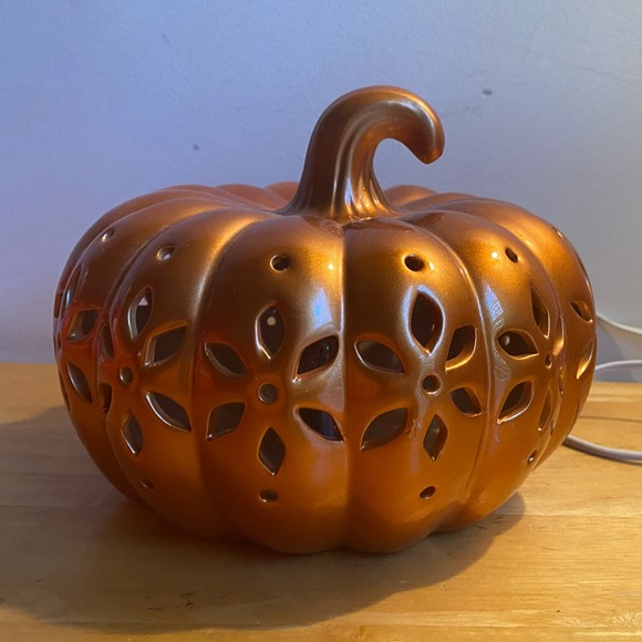 Fall Thanksgiving light up ora decorative pumpkin 6” - Picture 2 of 12